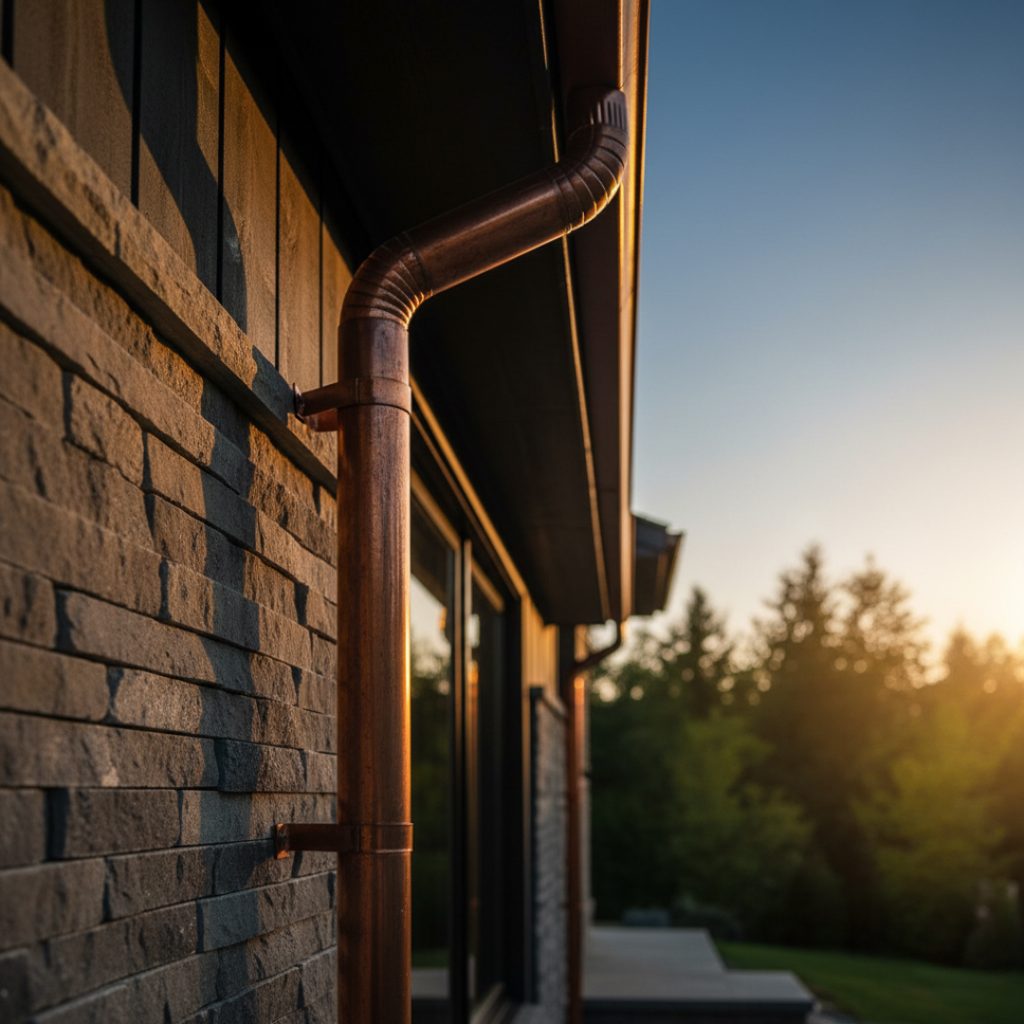 modesto home after having new gutters installed